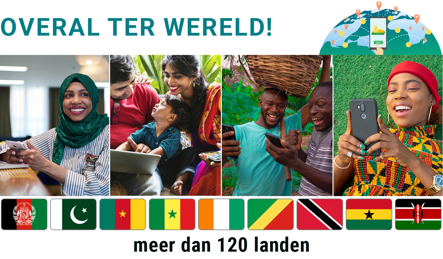 Eenvoudige manier om <span>TOP-UPS</span> te versturen naar elke telefoon <span>ter wereld</span>