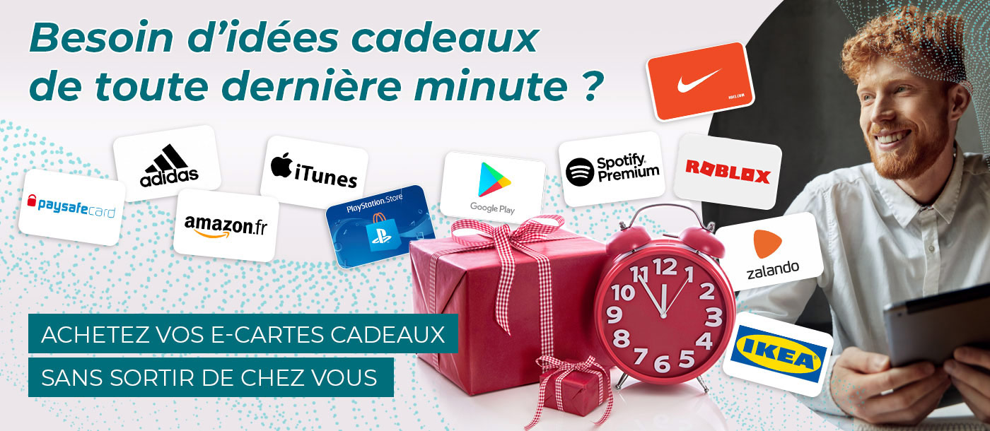 Achetez vos cartes cadeaux sur beCHARGE